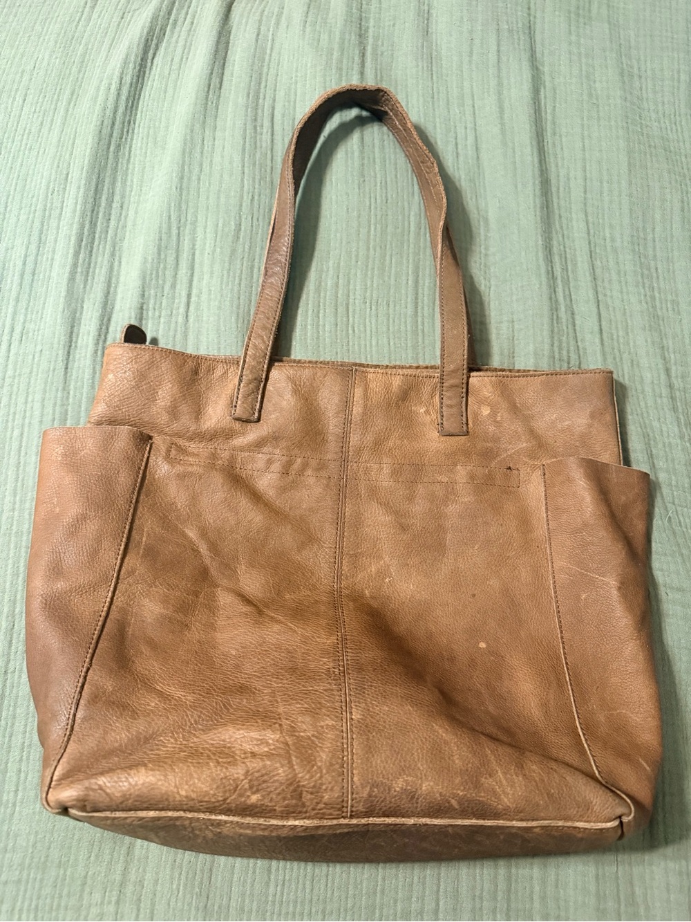 Duluth trading company leather tote